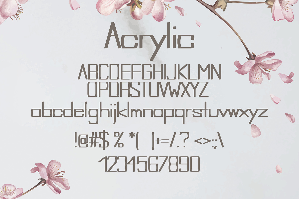 Acrylic Summer Font preview 2