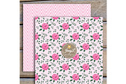 Floral Summer Pink Digital Paper, a Pattern Graphic by JennyL Designs (Thumbnail 4 of 5)