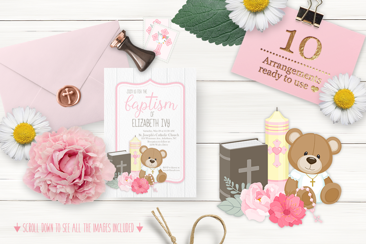 Baptism Design Kit, an Illustration by PixelPaperPrints (Photo 2 of 9)