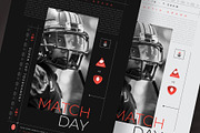 Football matchday sports flyer, a Flyer Template by Tanmoy Topu (Thumbnail 2 of 2)