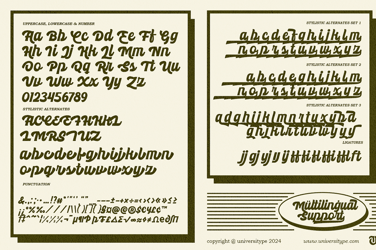 UT Right Milks - A Bold Script Font, a Script Font by Universitype (Photo 7 of 8)