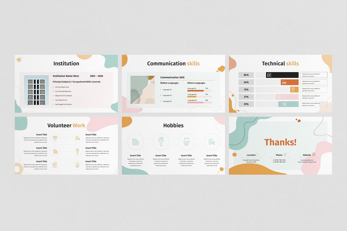 CV Presentation Template, a Presentation Template by E-Type