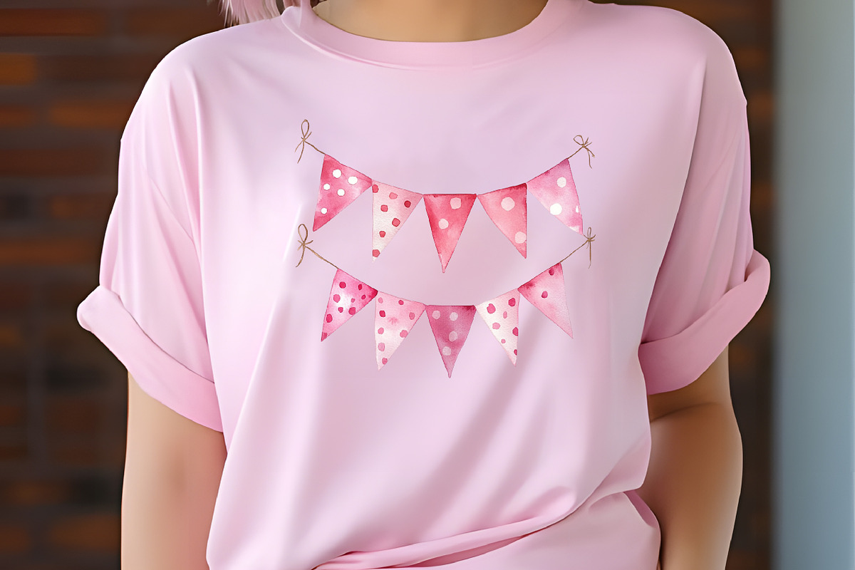 Pink Kids Birthday Clipart, an Illustration by RobertsArt (Photo 5 of 7)