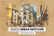 Urban Sketcher Photoshop Action, an Action Add-On by SlideSalad (Thumbnail 31 of 31)