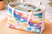 Hand Drawn Pastel Doodle Stars, a Pattern Graphic by Canvas Craft (Thumbnail 5 of 6)
