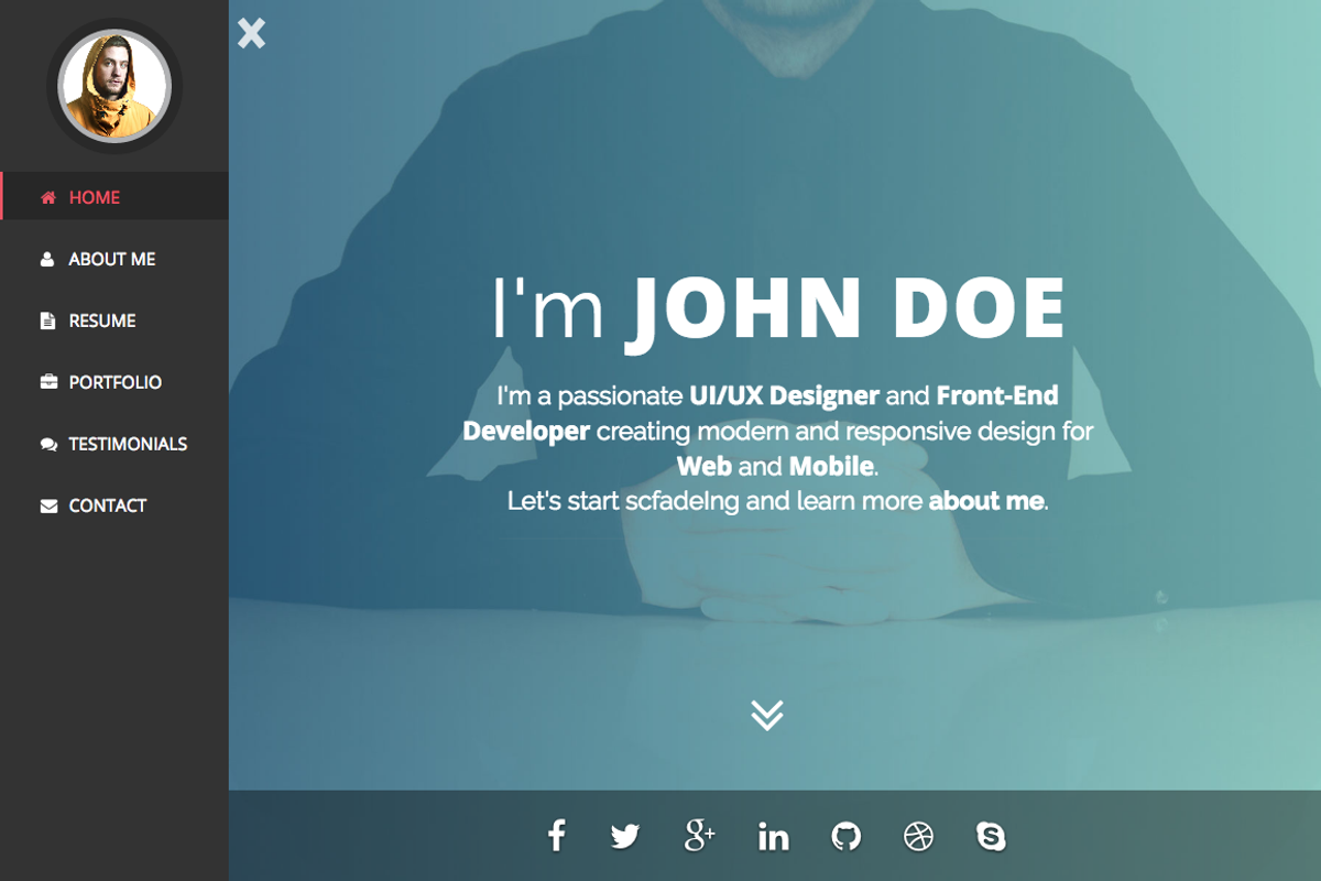 Intima - Resume & Portfolio WordPres, a WordPress Template by Codetic (Photo 5 of 5)