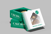 Cake Box Mockup, a Packaging Mockup by Permadi Creative (Thumbnail 2 of 3)