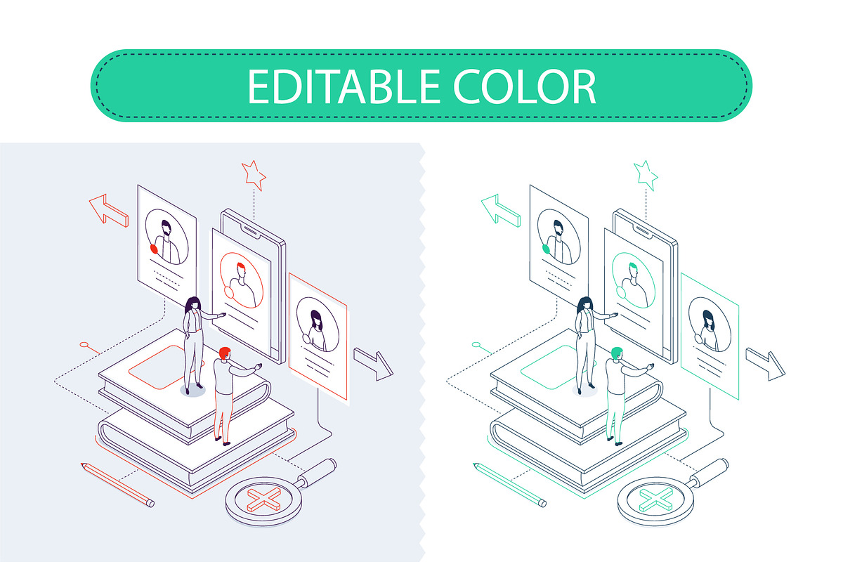 Business Isometric Illustrations, an iPhone Mockup by Boyko Pictures (Photo 4 of 14)