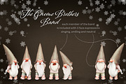 Christmas Carol Gnomes Clipart, an Illustration by Watercolor Nomads (Thumbnail 2 of 8)