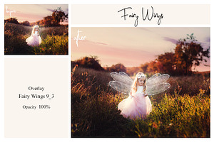 40 Fairy Wings PS Overlays