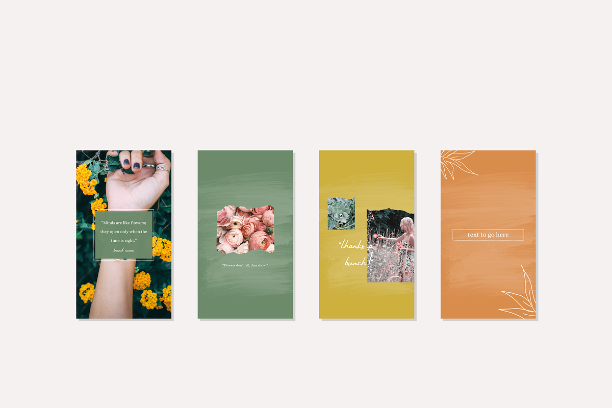 Botanical Instagram Templates, a Social Media Template by CreativeWilderness (Photo 7 of 9)