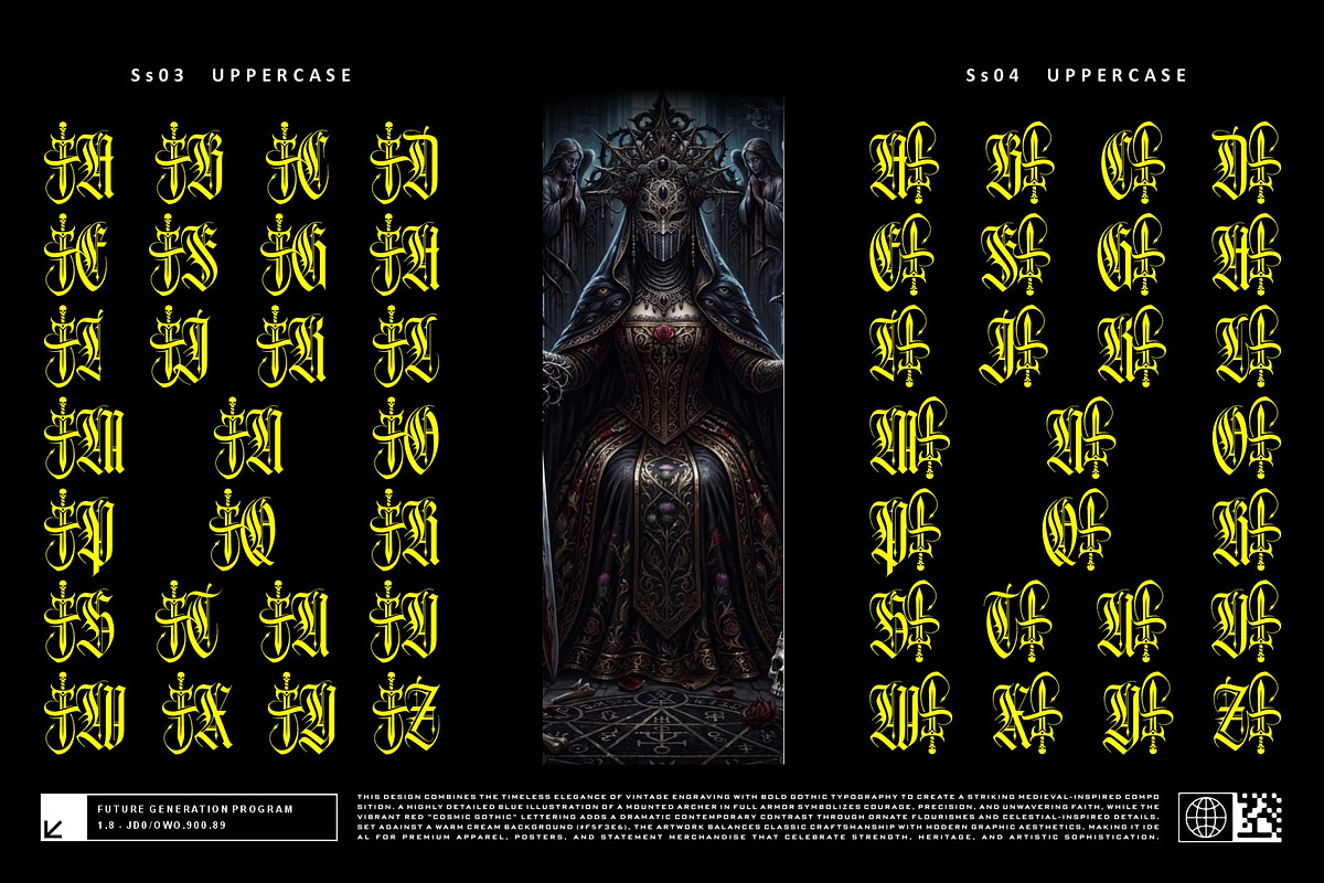 Mortal Blade Typeface, a Blackletter Font by alit design (Photo 5 of 20)