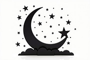 Crescent Moons and Star Silhouette, an Illustration by Amazin_art (Thumbnail 9 of 31)