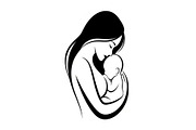 50 Mother and Baby Silhouette Bundle, an Illustration by Creativeshirt (Thumbnail 17 of 48)