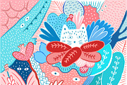 Hiding cat in the jungle, an Animal Illustration by Irene Loal (Thumbnail 1 of 2)