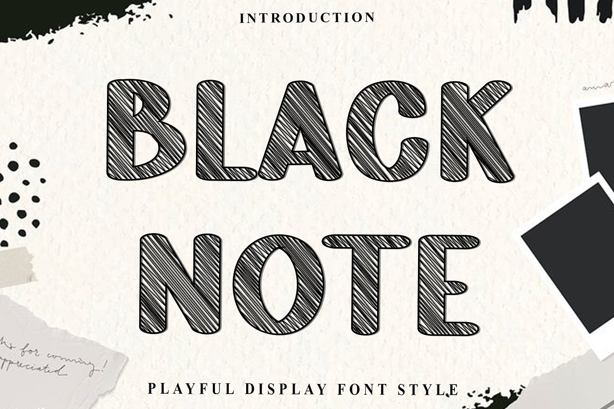 Black Note, a Script Font by FreshTypeINK (Photo 1 of 8)