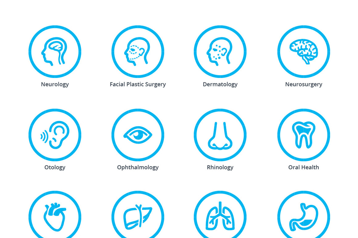 Blue Medical Specialties Icons Set 1, an Icon by introwiz1 (Photo 2 of 2)