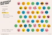 50 Hand-Drawn Faces, a Solid Icon by AlisonPeters.xyz (Thumbnail 4 of 4)