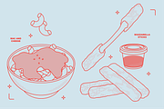 American Food Vector Illustrations, a Food Illustration by TheFoodAtlas (Thumbnail 8 of 19)