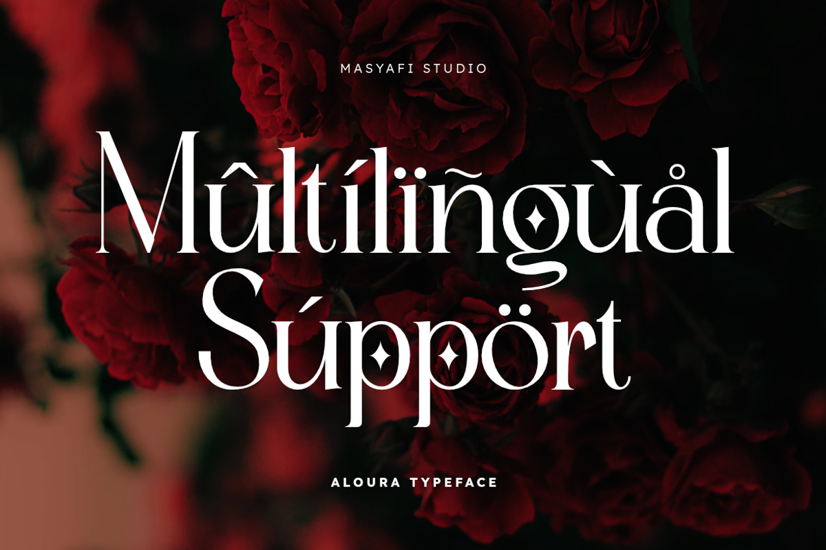 Aloura - Luxury Logo Font, a Serif Font by Masyafi Studio (Photo 4 of 9)