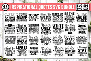 Inspirational Quotes SVG Bundle, an Illustration by crafthome (Thumbnail 1 of 3)