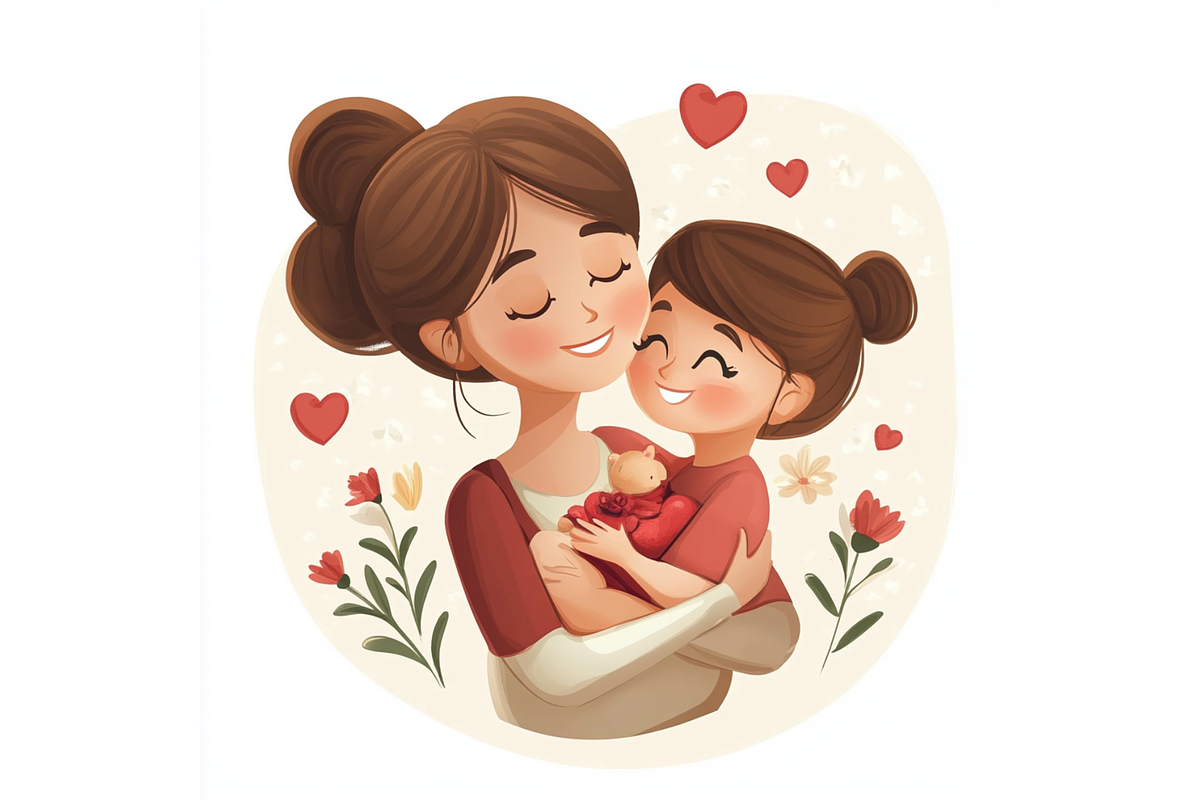 Prompt Mothers Day Views Clipart, a Person Illustration by Creative design (Photo 4 of 7)