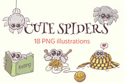 Cute spiders illustrations, an Illustration by Red_cat (Thumbnail 1 of 7)