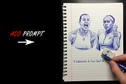 AI Ink Drawing Prompts–Bic PenSketch, an Illustration by 3d_model_tifotizi (Thumbnail 5 of 5)