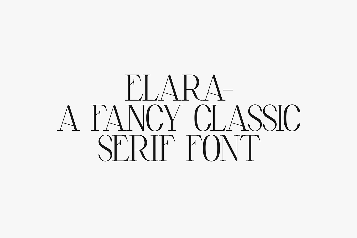 Elara - elegant serif font, a Serif Font by Only Fonts (Photo 3 of 10)