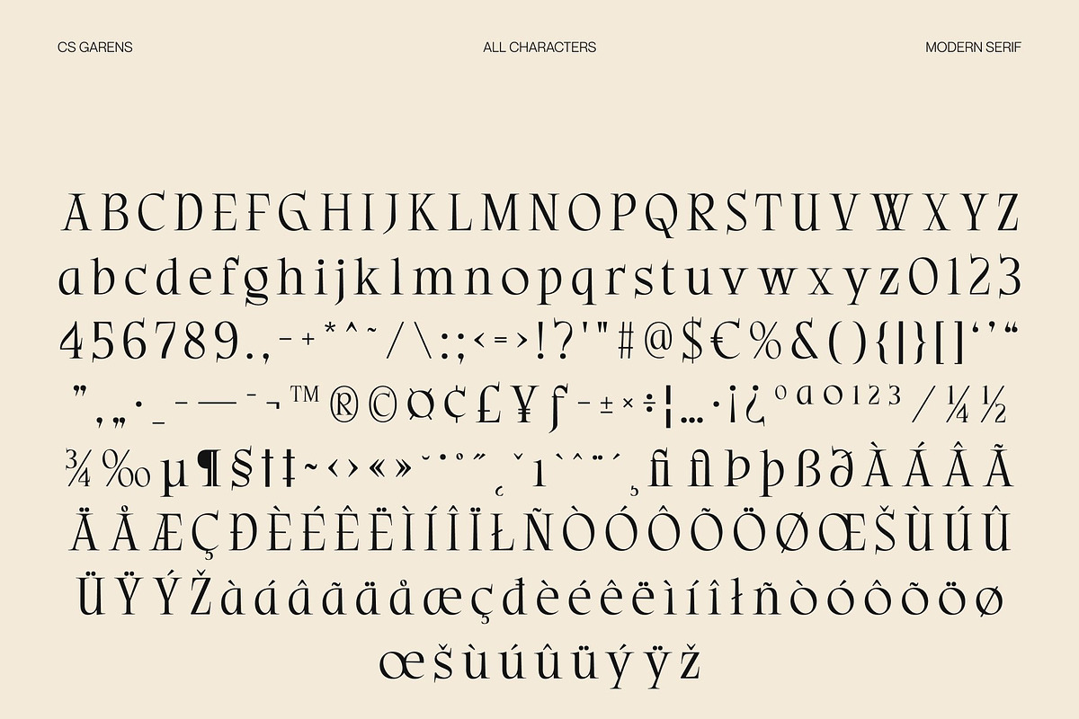 CS Garens – Modern Serif Font, a Serif Font by Craft Supply Co. (Photo 8 of 8)