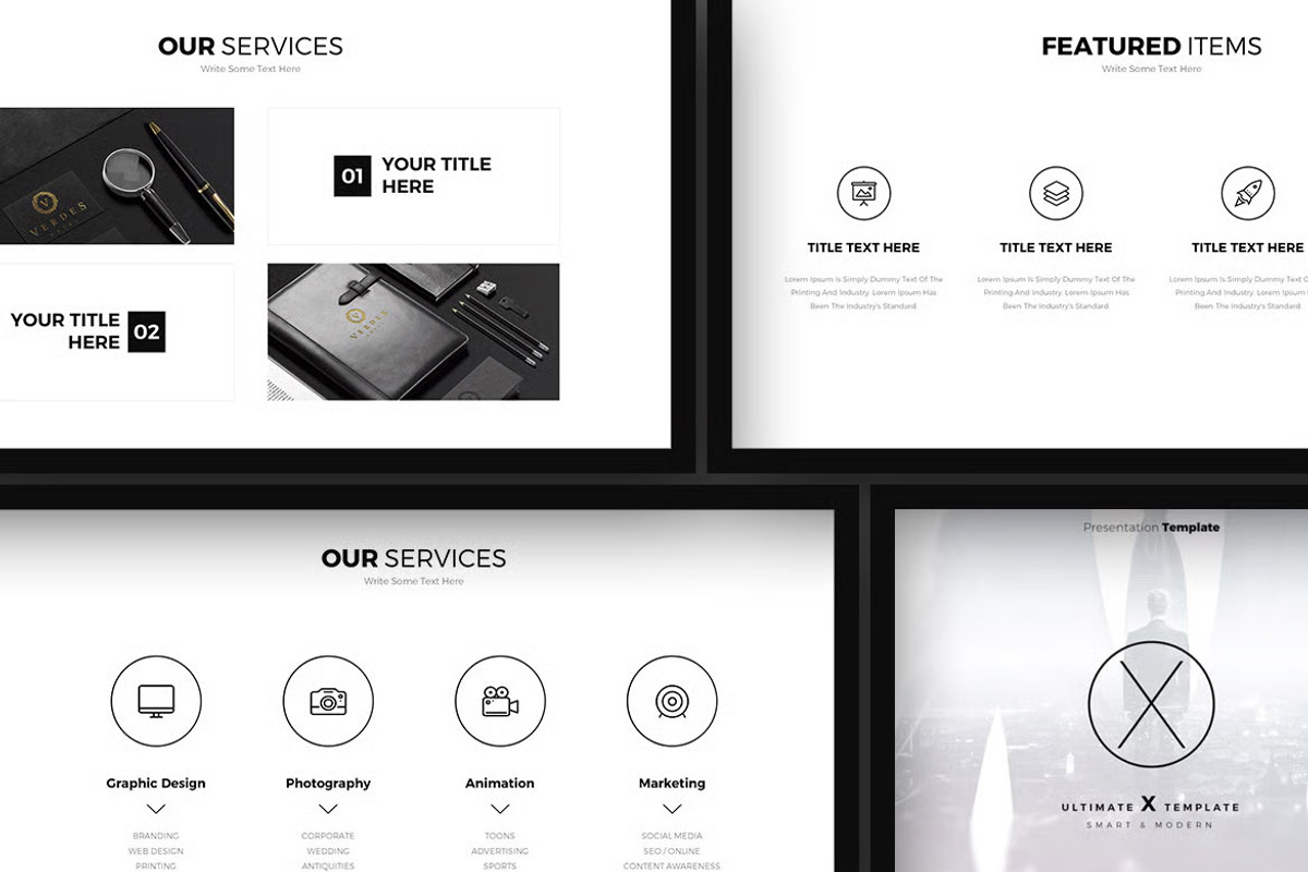 X PowerPoint Presentation Template, a Presentation Template by iHemalaya (Photo 4 of 16)