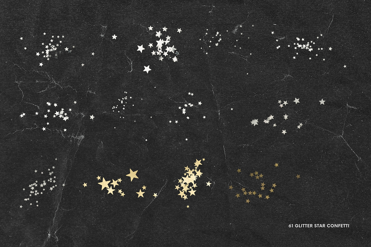 61 Glitter Star Confetti, an Object Graphic by Ksuview (Photo 6 of 6)