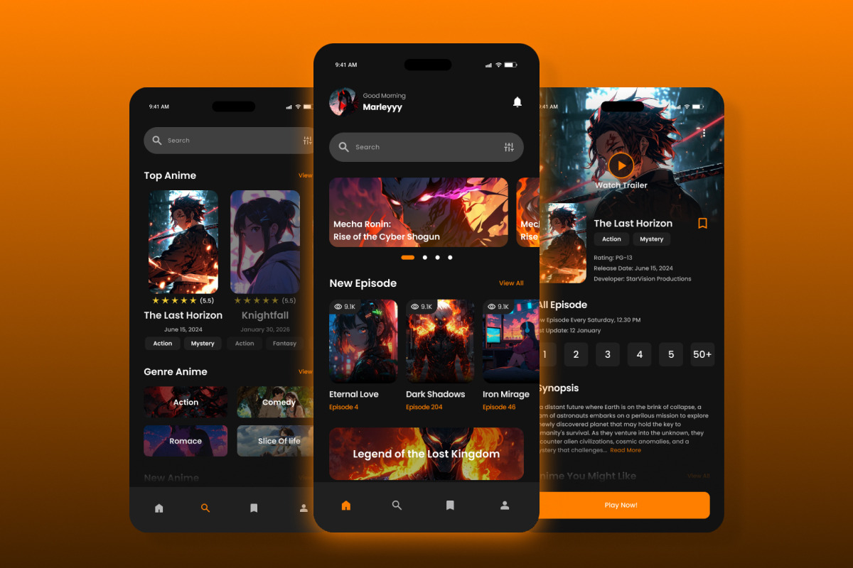 TenshiPlay - Anime Streaming Mobile, an App Template by trabaskriya (Photo 5 of 5)