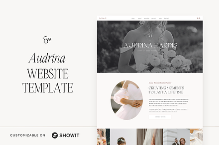 Showit Website Template | Audrina