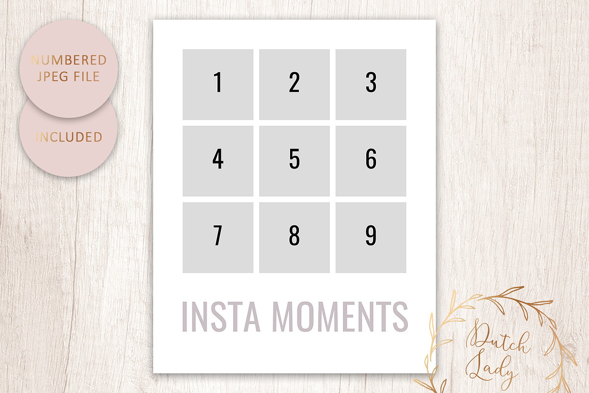 PSD Photo Collage Template #8, a Stationery Template by The Dutch Lady ...