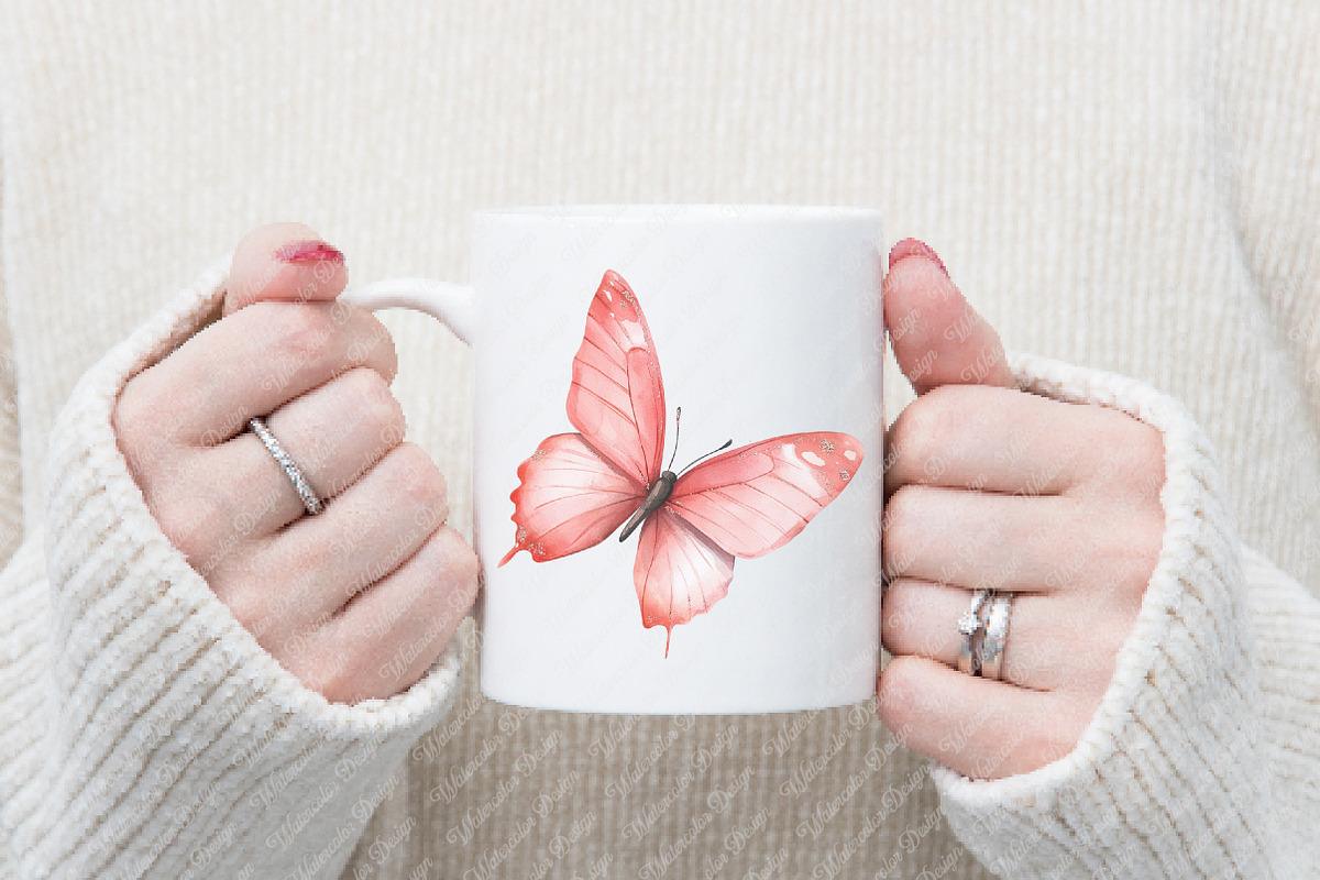 Glitter Butterfly Sublimation Clipar, an Illustration by Watercolor design (Photo 7 of 13)