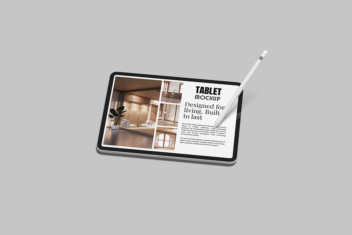 Tablet Potrait Landscape Mockup, a Device Mockup by rizalamora (Photo 9 of 11)