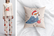 Christmas dogs. Designs generator, an Animal Illustration by Anna Summer (Thumbnail 12 of 14)