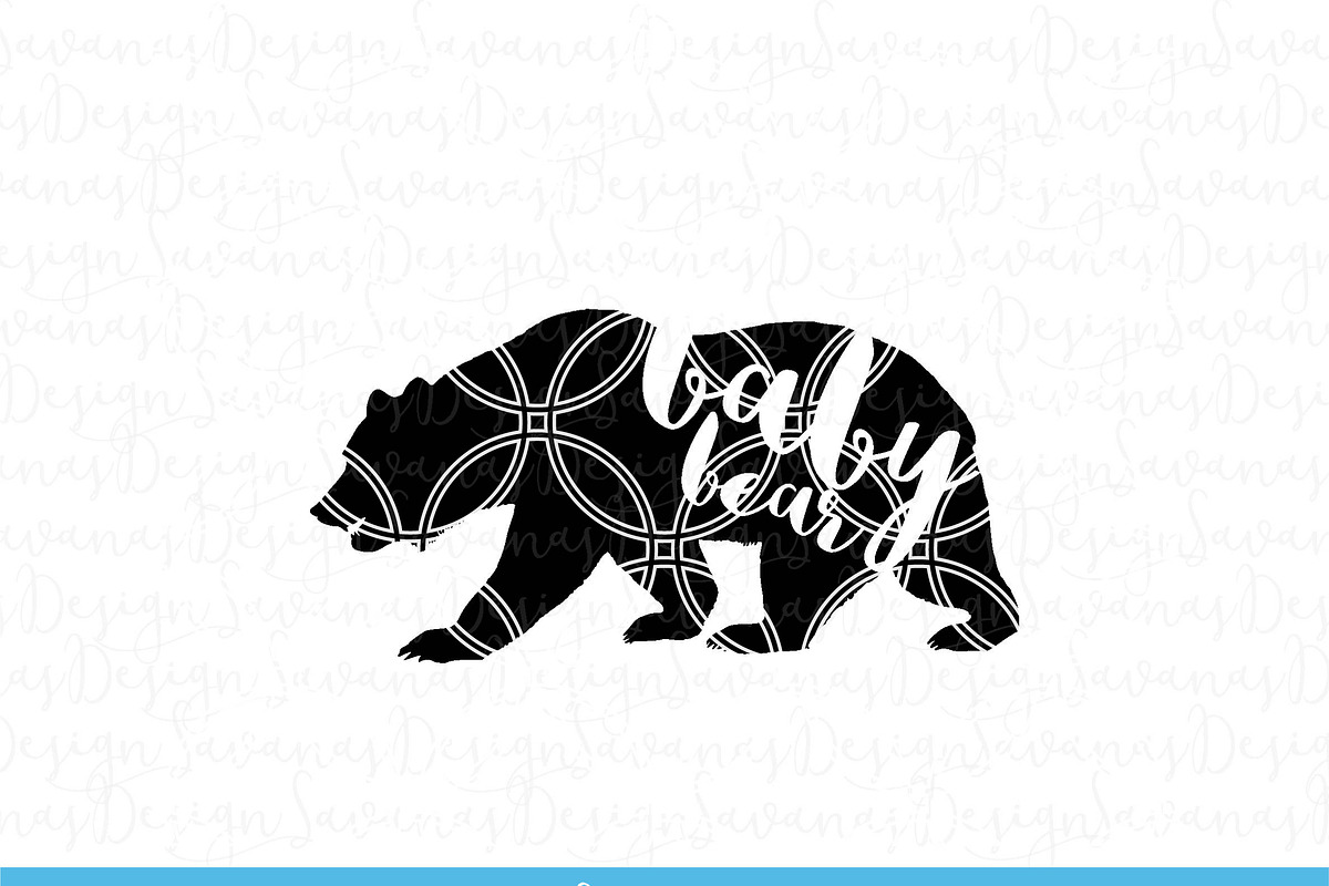 Mama Bear, Papa Bear & Baby Bear SVG, an Illustration by SavanasDesign (Photo 4 of 4)