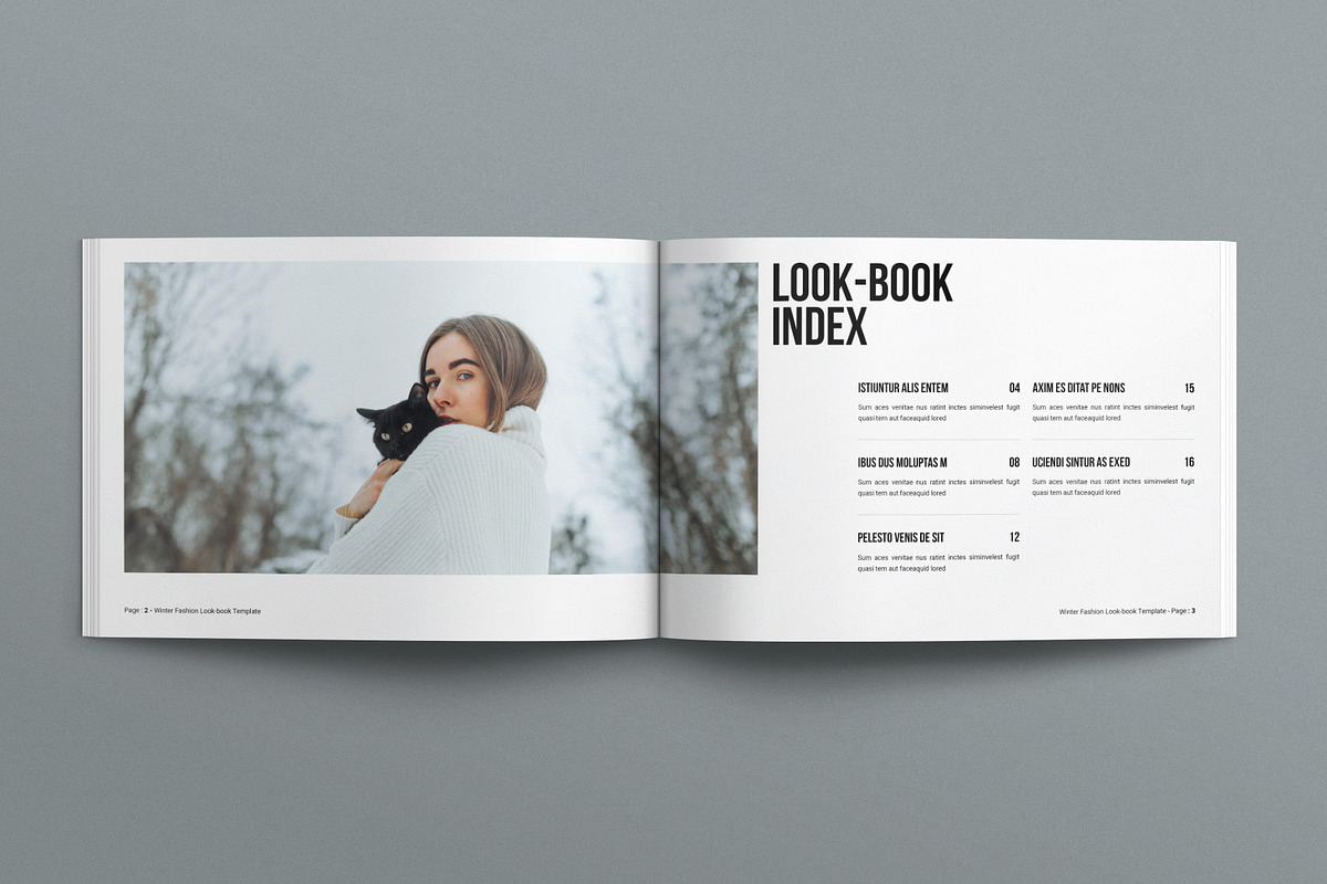 Winter Fashion Lookbook Landscape, a Magazine Template by E-Type (Photo 2 of 7)