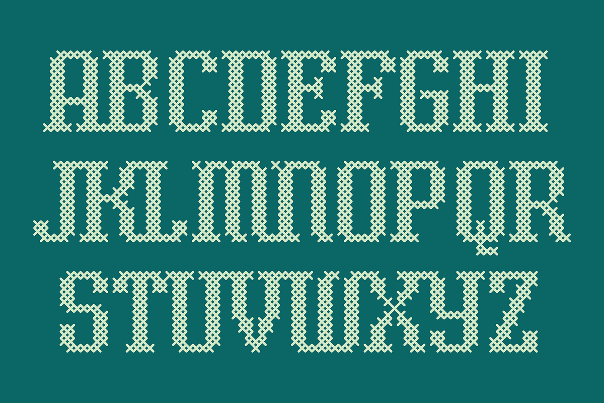 Cross Stitch Classic Font, a Font by GG Design (Photo 3 of 10)
