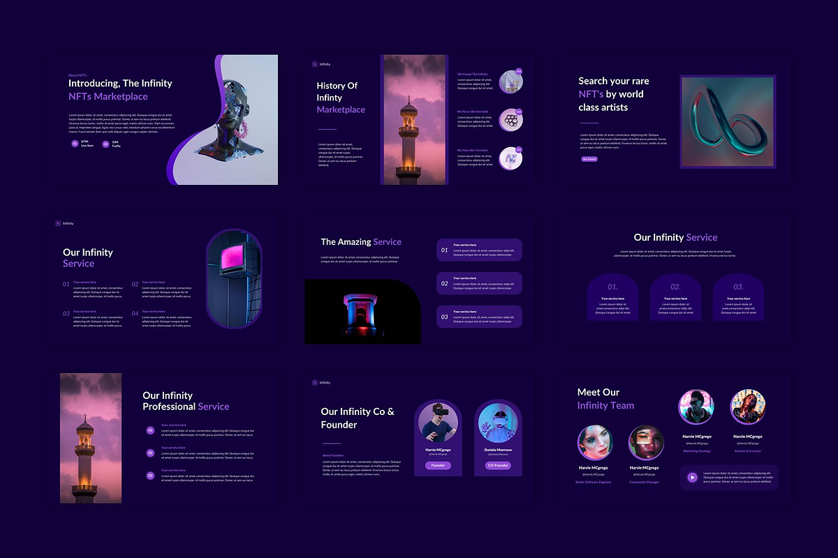 NFT Digital Template Canva, a Presentation Template by BumbleGraph Studio (Photo 4 of 5)