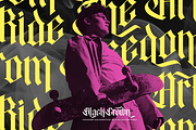 Black Crown Modern Blackletter Font, a Blackletter Font by Pixesia Studio (Thumbnail 3 of 10)