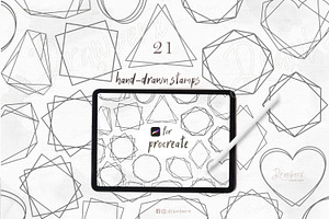 Geometric Frames Stamp Brushes 015