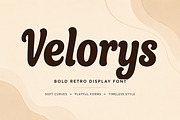 Velorys – Bold Retro Display Font, a Script Font by Wow Magic (Thumbnail 1 of 6)