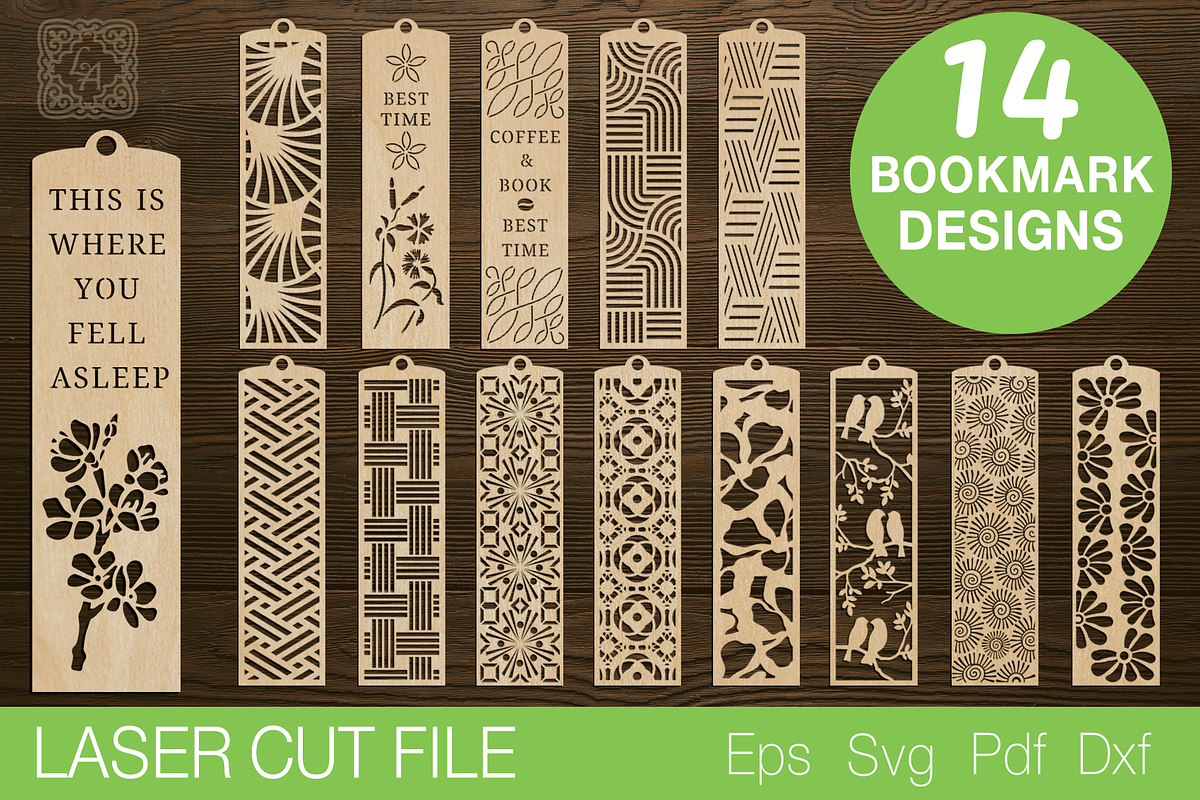 Bookmark Laser Cut SVG, a Templates & Theme by Lerina Art (Photo 1 of 3)