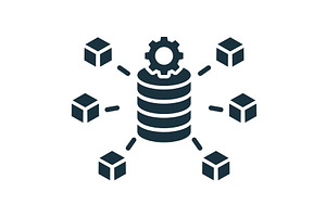 Data processing system managing, a Technology Illustration by Aimagenarium@gmail.com