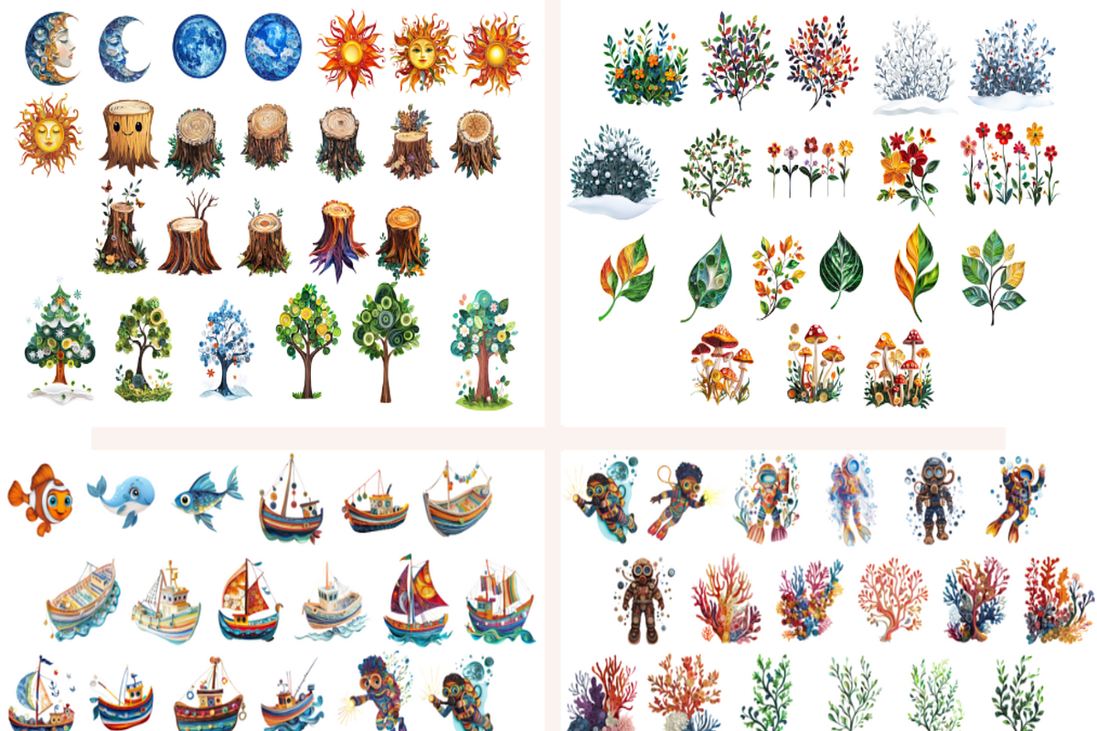 Animal Quilled Paper Clipart Bundle, an Animal Illustration by PrintablesByFranklyn (Photo 10 of 10)