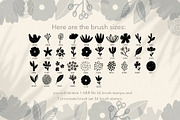 Textured Flower Stamps Vol 2, a Brush Add-On by Sweet Fig (Thumbnail 2 of 8)