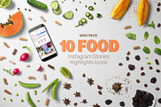10 Food Instagram Stories Icons, a Social Media Template by Em & Dash (Thumbnail 6 of 6)